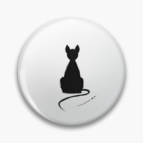 Item preview, Minimalistic black cat designed and sold by pierogiii.