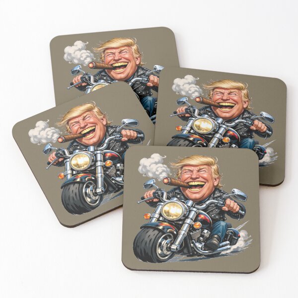 Item preview, Trump on a motorcycle, a cigar-smoking road trip! designed and sold by Alan-David.