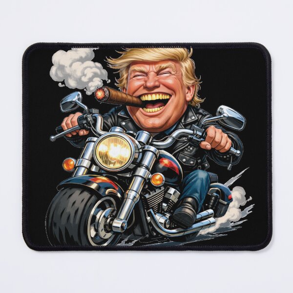 Item preview, Trump on a motorcycle, a cigar-smoking road trip! designed and sold by Alan-David.