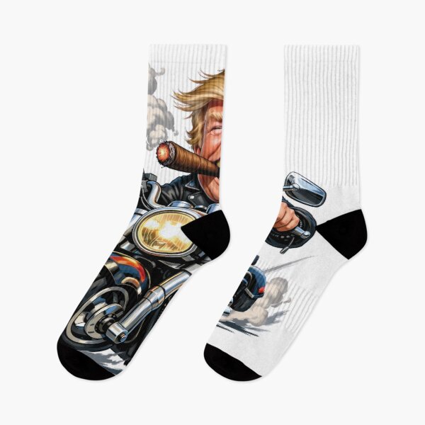 Item preview, Trump on a motorcycle, a cigar-smoking road trip! designed and sold by Alan-David.