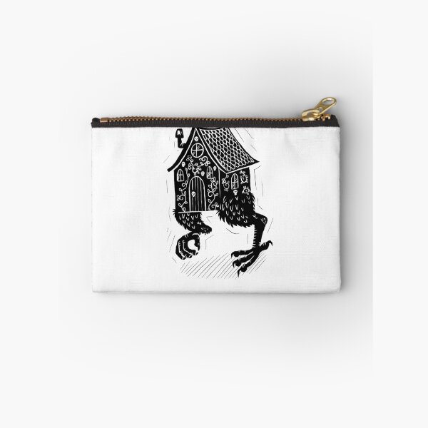 Item preview, Hut on chicken legs. Baba Yaga. Woodcut inspired illustration  designed and sold by Magpye.