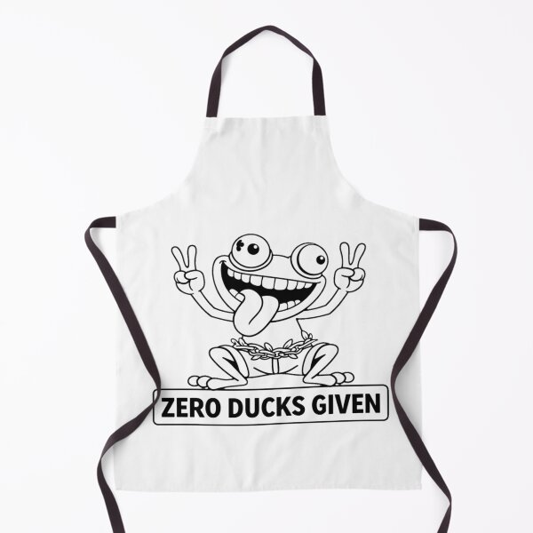 Item preview, Zero Ducks Given – Funny Minimal Frog Cartoon designed and sold by Williams Anderson.