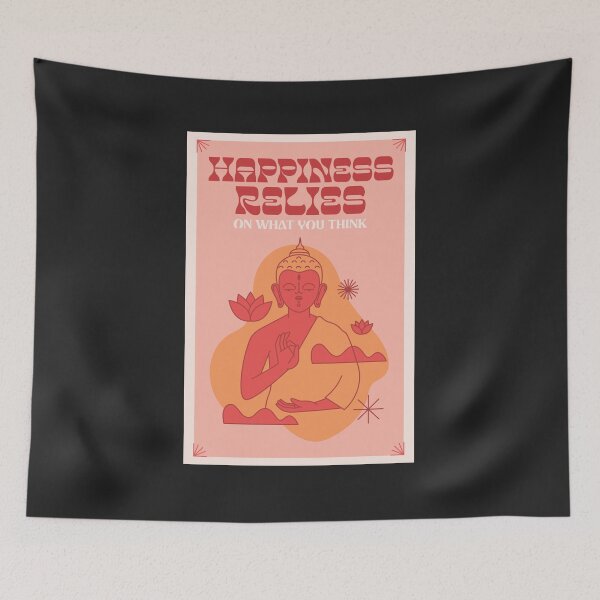 Item preview, happiness depends upon ourselves buddha quote designed and sold by WellspringXflow.
