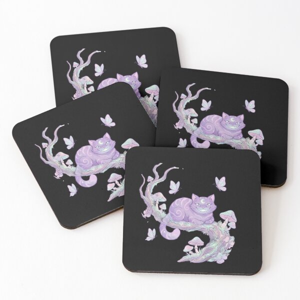 Item preview, Whimsical Purple Fairy Tale Cat on Mossy Branch designed and sold by Rose Collection Shop.