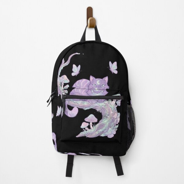 Item preview, Whimsical Purple Fairy Tale Cat on Mossy Branch designed and sold by Rose Collection Shop.