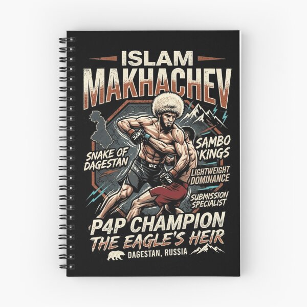 Item preview, Islam Makhachev P4P Champion T-Shirt – The Eagle's Heir Dagestan MMA Graphic Tee designed and sold by FarDesign.