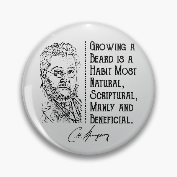 Item preview, Charles Spurgeon Funny Beard Quote designed and sold by Angela Dow.