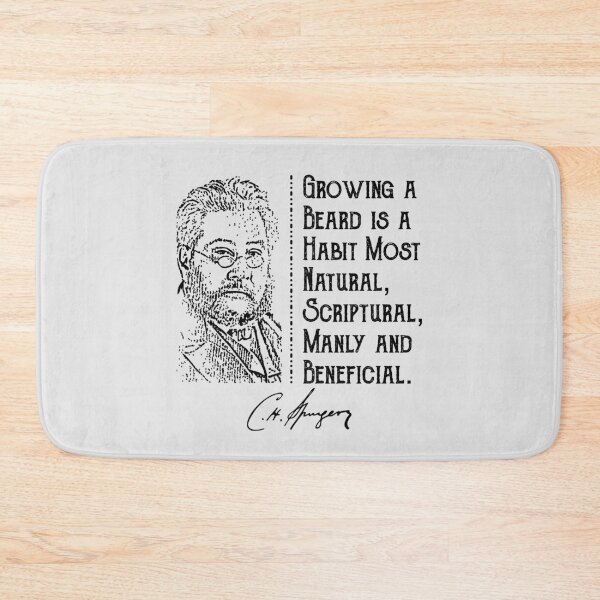 Item preview, Charles Spurgeon Funny Beard Quote designed and sold by Angela Dow.