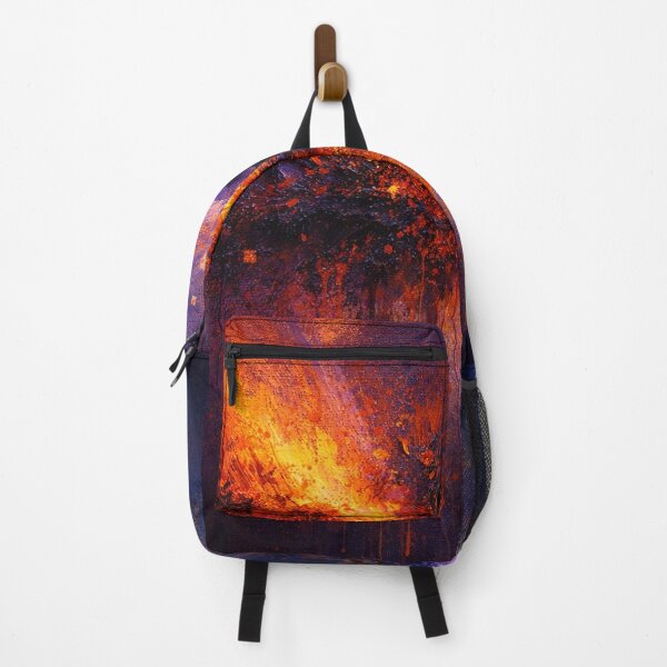 Item preview, Cosmic Ember Burst Abstract Painting designed and sold by Joey Santiago.