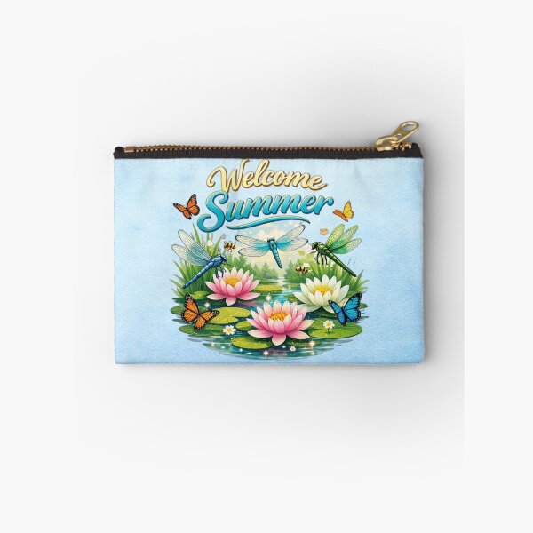 Item preview, Welcome Summer – Water Lilies & Dragonflies designed and sold by MysticOzzy.