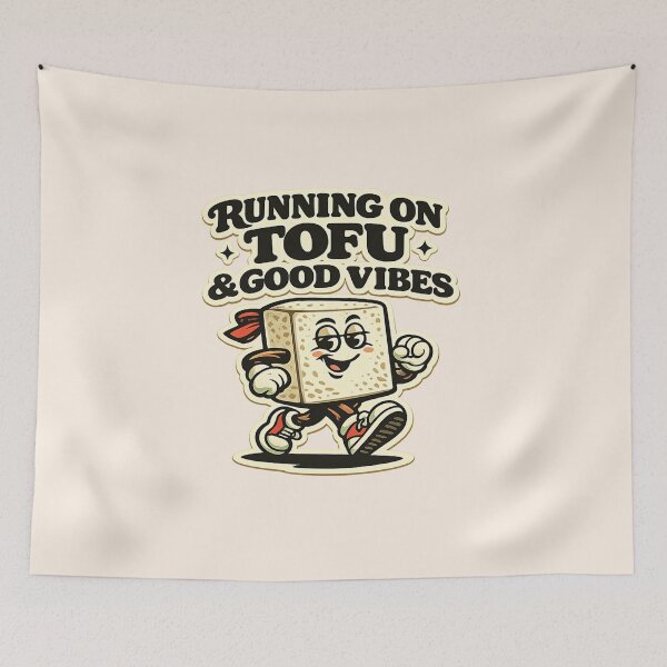 Item preview, Running on Tofu & Good Vibes designed and sold by RootedVibeLife, LLC.