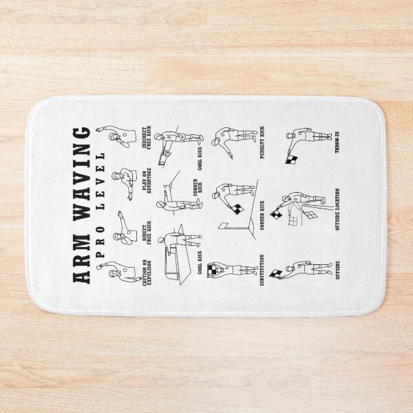 Item preview, Soccer Player Funny Referee Pro Level Arm Waving Diagram designed and sold by GrandeDuc.