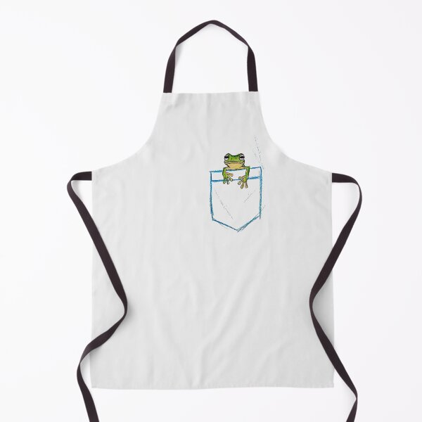 Item preview, Cute Frog in a Pocket Hand-Drawn Goblincore Aesthetic Green Tree Frog Illustration designed and sold by PixelQ.