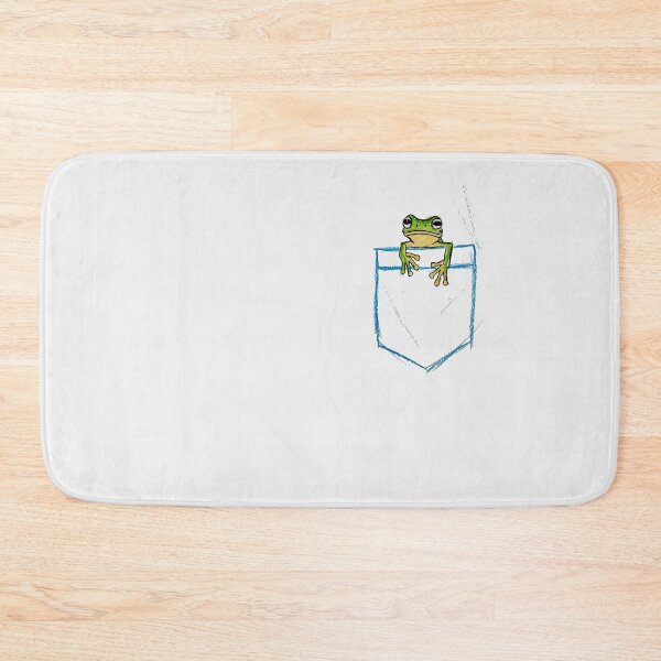 Item preview, Cute Frog in a Pocket Hand-Drawn Goblincore Aesthetic Green Tree Frog Illustration designed and sold by PixelQ.