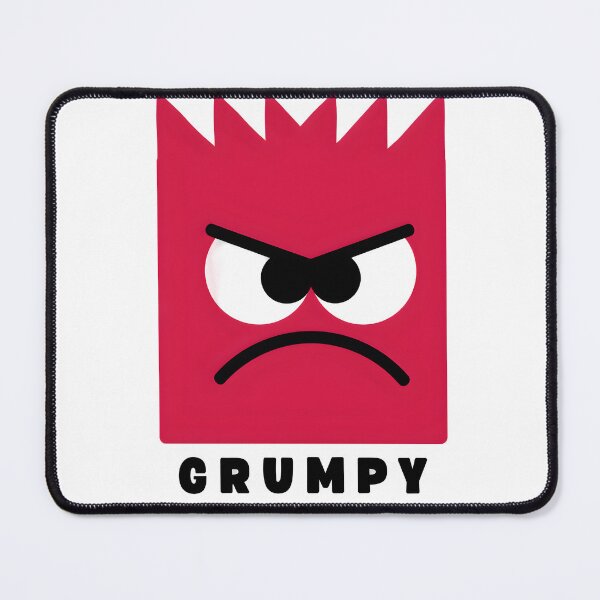 Item preview, Cute Red Grumpy Character Cartoon designed and sold by Cute Mee .