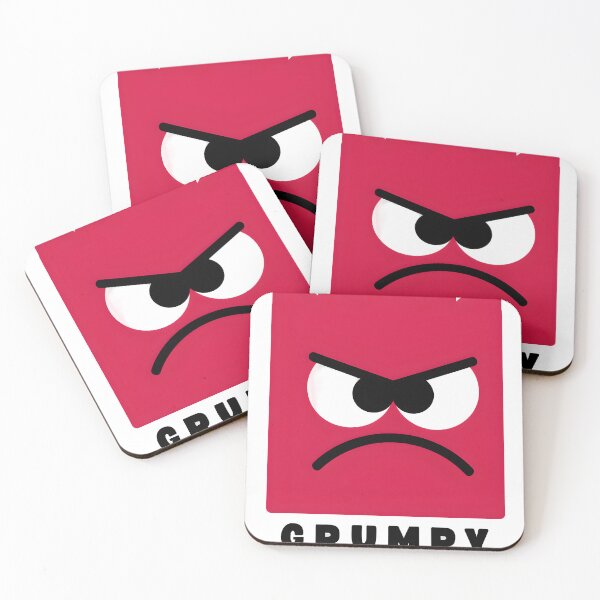 Item preview, Cute Red Grumpy Character Cartoon designed and sold by Cute Mee .