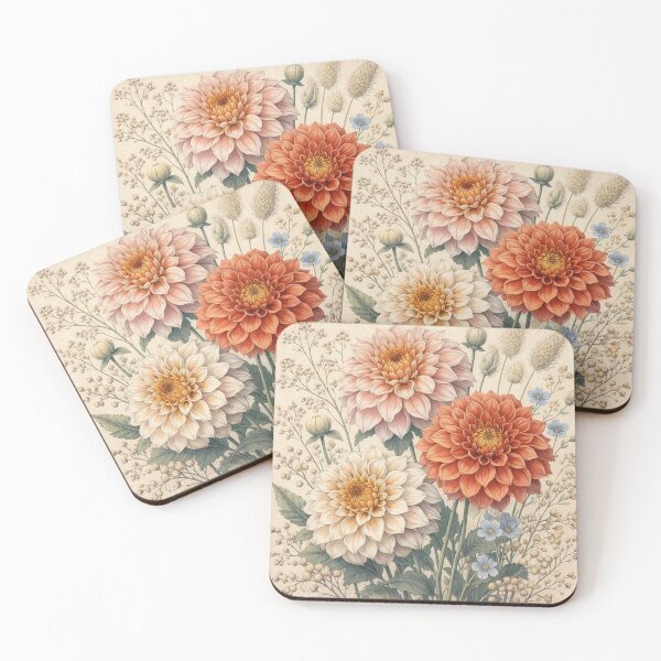 Item preview, Vintage Dahlia Botanical Illustration designed and sold by Rutvain.