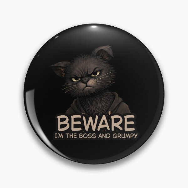 Item preview, Angry Cat Says Beware I'm the Boss designed and sold by Slavic1991.