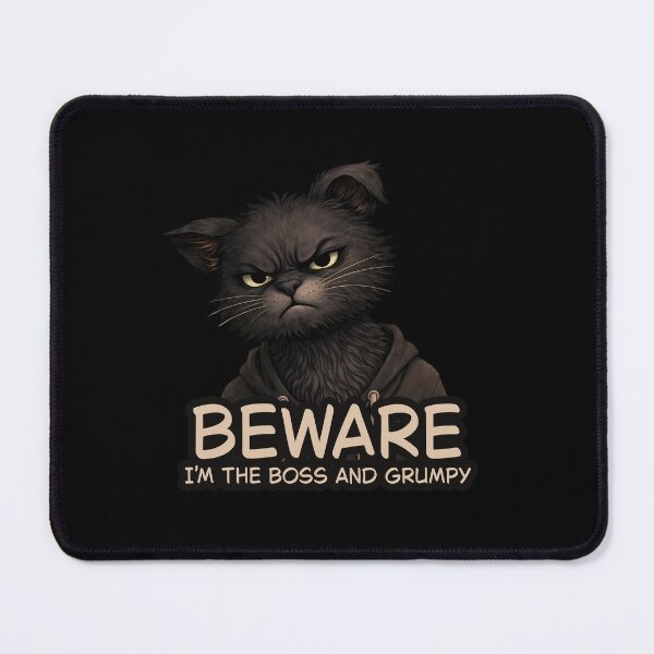Item preview, Angry Cat Says Beware I'm the Boss designed and sold by Slavic1991.