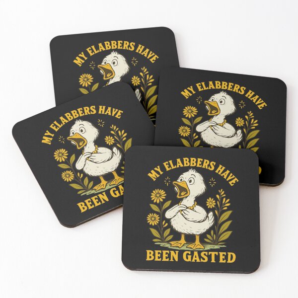 Item preview, My Elabbers Have Been Gasted – Shocked Duck Vintage Tee designed and sold by Williams Anderson.