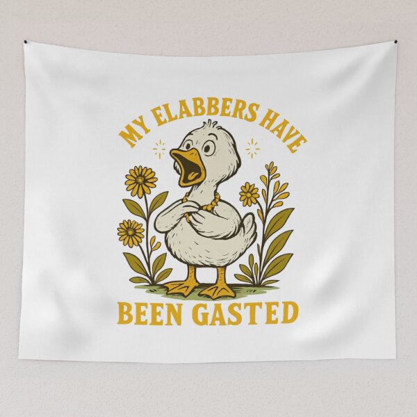 Item preview, My Elabbers Have Been Gasted – Shocked Duck Vintage Tee designed and sold by Williams Anderson.