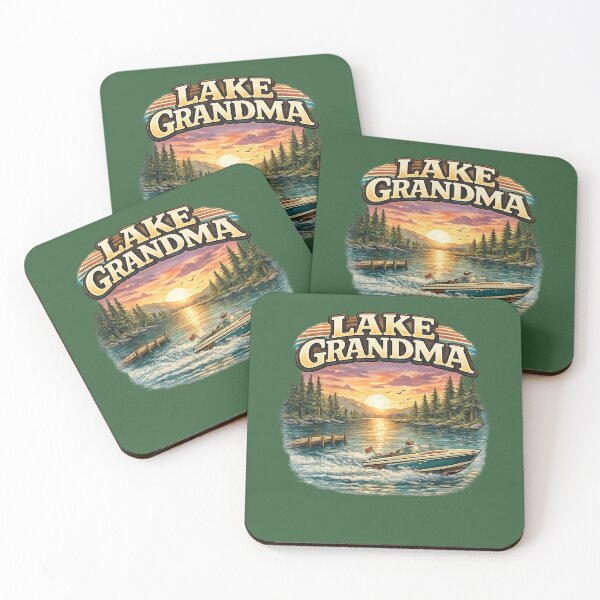Item preview, Lake Grandma Sunset Boat Shirt | Lake Life Grandma Gift | Boating Grandma Summer Tee designed and sold by TKOprintdesigns.