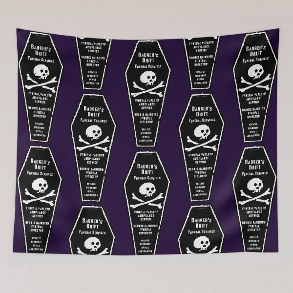 Item preview, Badger's Drift Funeral Skull designed and sold by Normbot2000.