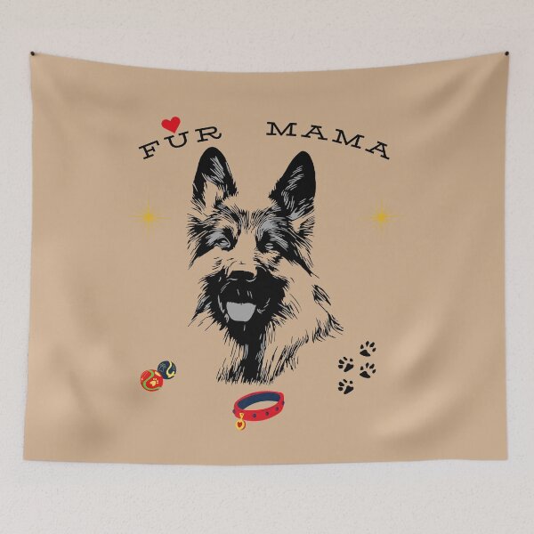Item preview, Fur Mama – Mamá de un pastor alemán designed and sold by InkWaveX.