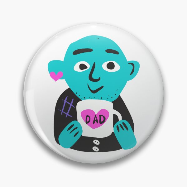 Item preview, Cool Dad with Heart Earring and Dad Mug designed and sold by KoDi91.