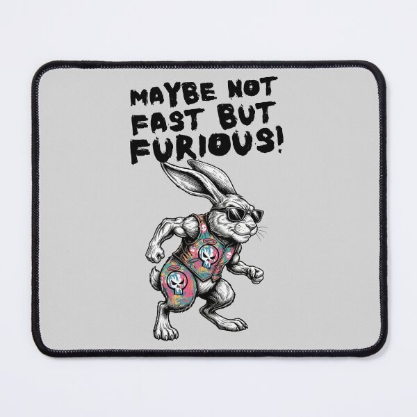 Item preview, Funny Badass Bunny - Not Fast But Furious Design designed and sold by M.Store.