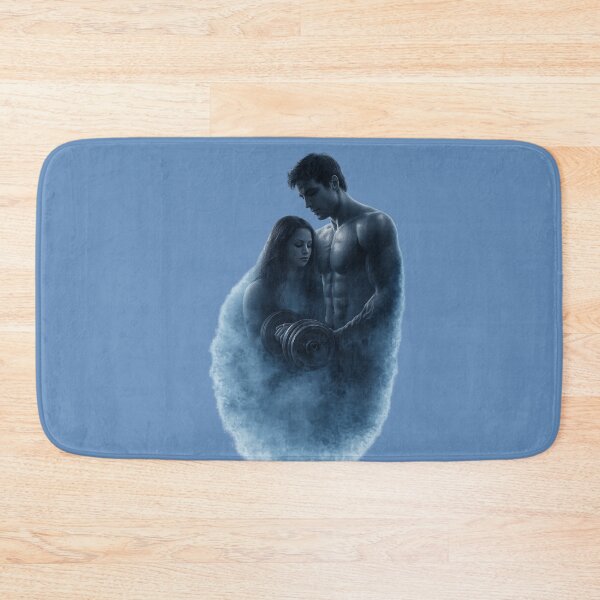 Item preview, Strength in Unity – Blue Fog Fitness Couple designed and sold by StorySeller85.