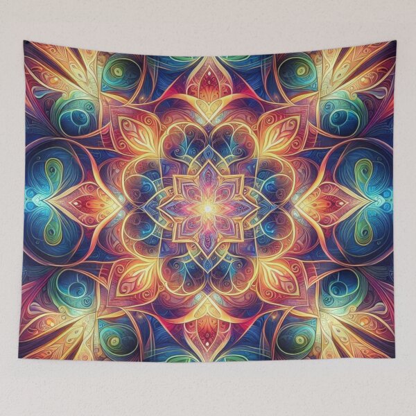 Item preview, Radiant Mandala – Symmetrical Star Bloom designed and sold by Dogandesighn.