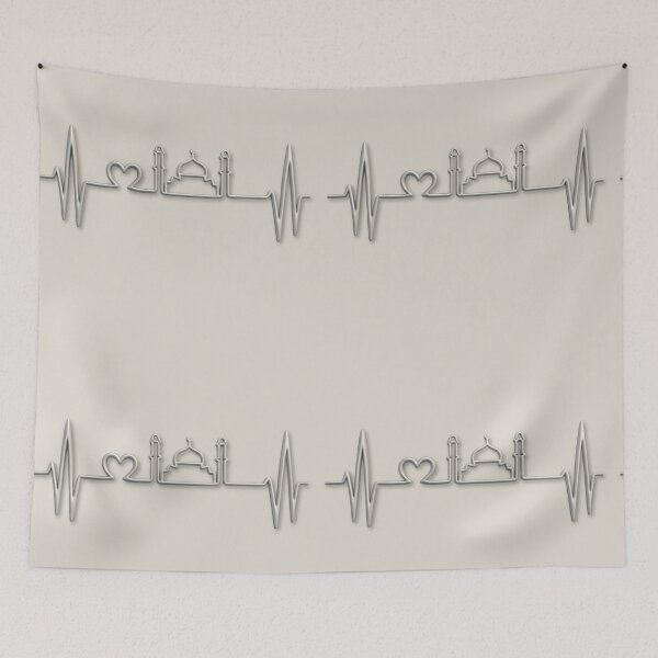 Item preview, Minimalist Mosque Heartbeat (V.1) – Elegant Spiritual Lifeline Collection designed and sold by D-Islamic.