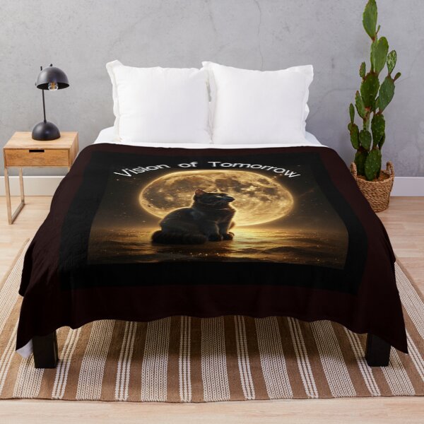 Item preview, Vision of Tomorrow – Magical Black Cat & Golden Moon designed and sold by HALYNA070824.