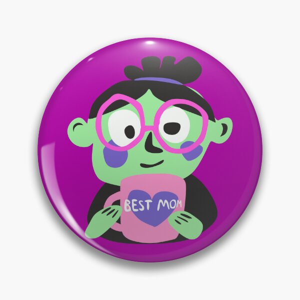 Item preview, Best Mom with Pink Glasses and Green Face designed and sold by KoDi91.