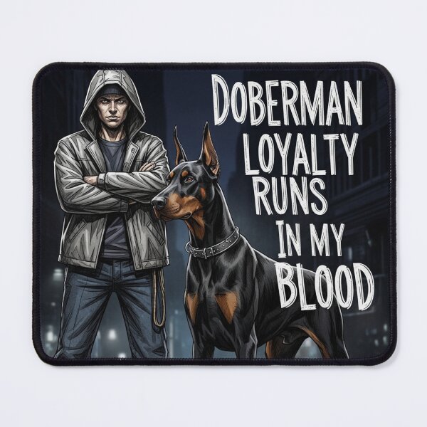 Item preview, Doberman Loyalty Runs In My Blood designed and sold by PetJoyPrintsCO.