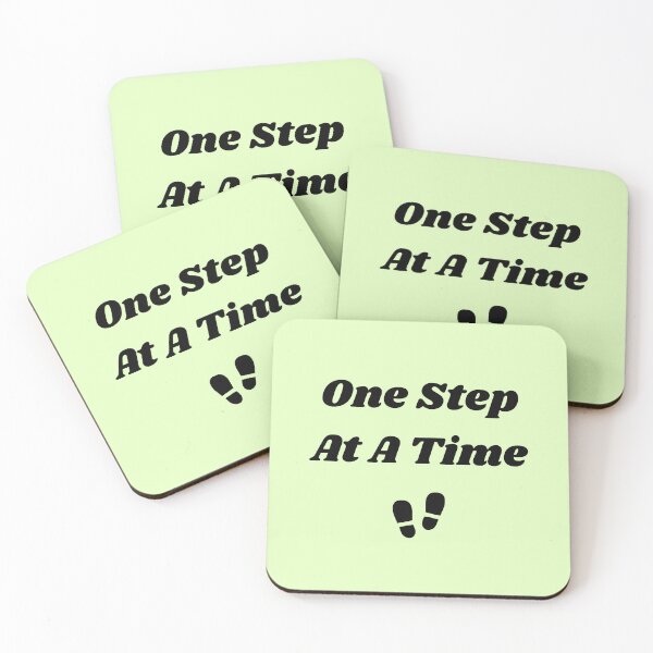Item preview, One Step At A Time Motivational Quote Design designed and sold by DreamyDesignsByA.