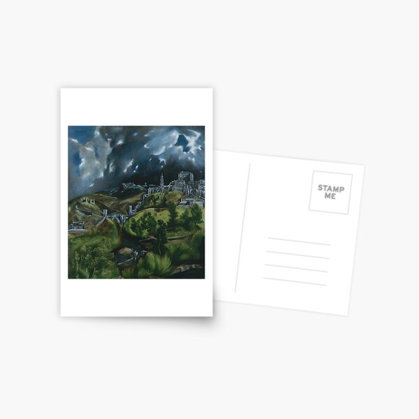 View of Toledo by El Greco Postcard