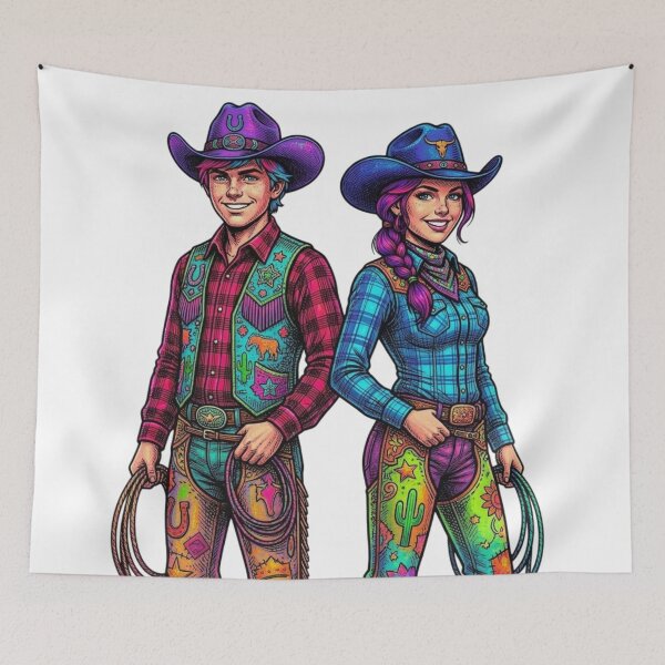Item preview, Cowboy couple designed and sold by PP&RAINBOW SHOP.