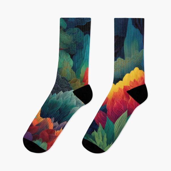 Item preview, Colorful Dream Jungle Landscape designed and sold by LuminousFoundry.
