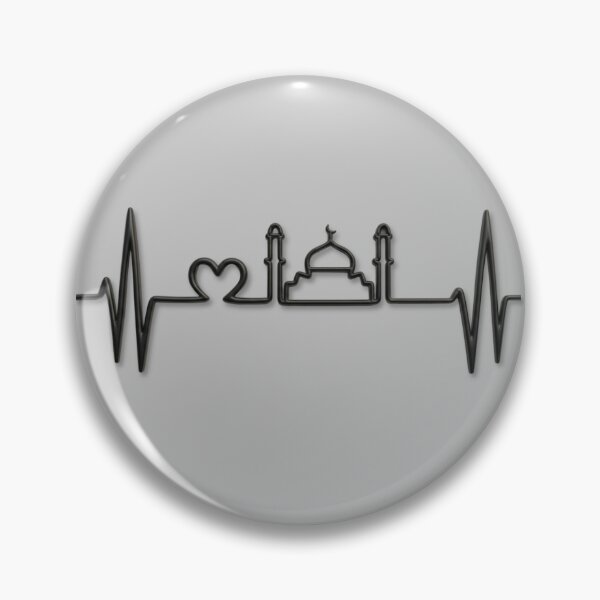 Item preview, Minimalist Mosque Heartbeat (V.3) – Elegant Spiritual Lifeline Collection designed and sold by D-Islamic.