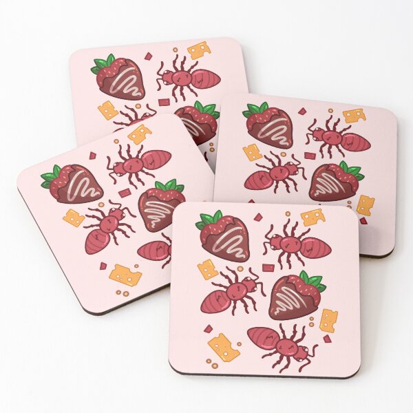 Item preview, Ants at a Picnic with Chocolate Strawberries designed and sold by Aloe and Monstera.