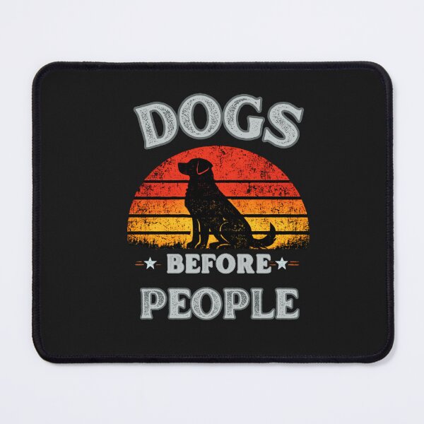 Item preview, Dogs Before People Retro Sunset Dog Lover T-Shirt – Funny Dog Owner Vintage Graphic designed and sold by AdicretorDesign.