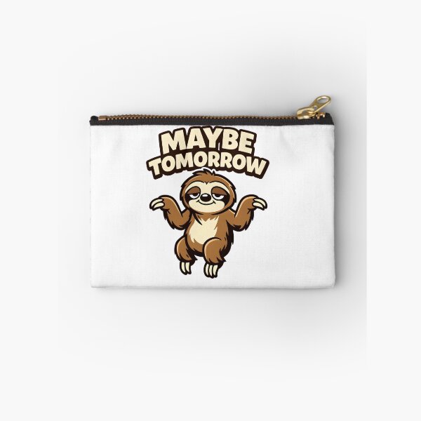 Item preview, Funny Sloth Shirt – Maybe Tomorrow – Lazy Sloth Humor designed and sold by bazstees54.