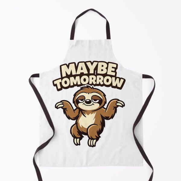 Item preview, Funny Sloth Shirt – Maybe Tomorrow – Lazy Sloth Humor designed and sold by bazstees54.