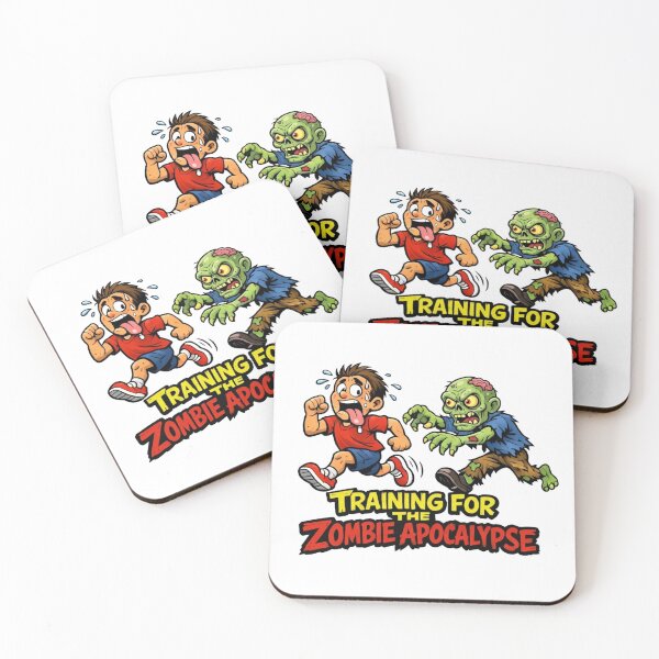 Item preview, Training For The Zombie Apocalypse - Funny Fitness & Horror Art designed and sold by SlomianyPisarz.