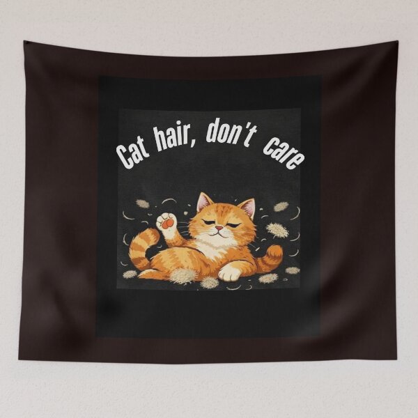 Item preview, Cat Hair Don't Care – Funny Ginger Cat Ilustration designed and sold by HALYNA070824.