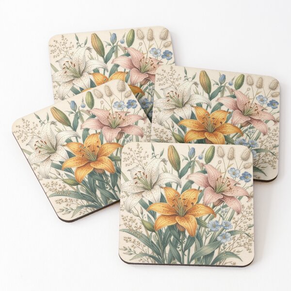 Item preview, Vintage Lily Botanical Illustration designed and sold by Rutvain.