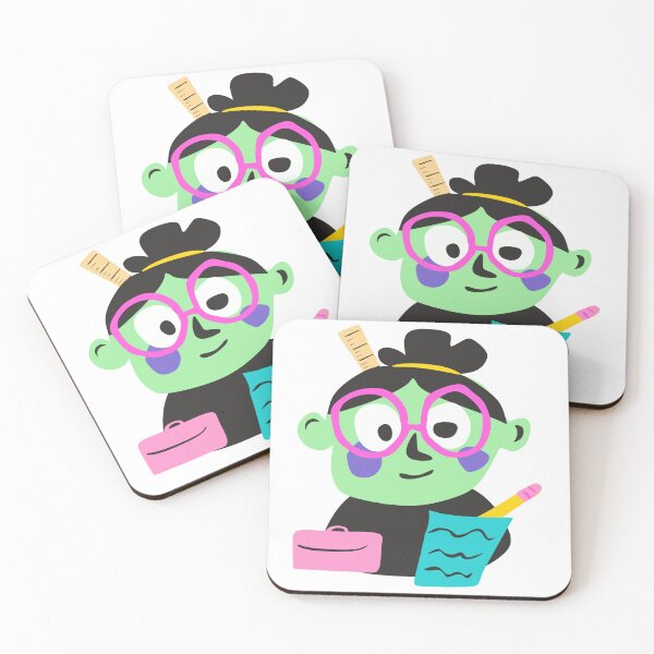 Item preview, Funny Green Teacher with Pink Glasses and Ruler designed and sold by KoDi91.