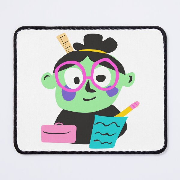 Item preview, Funny Green Teacher with Pink Glasses and Ruler designed and sold by KoDi91.